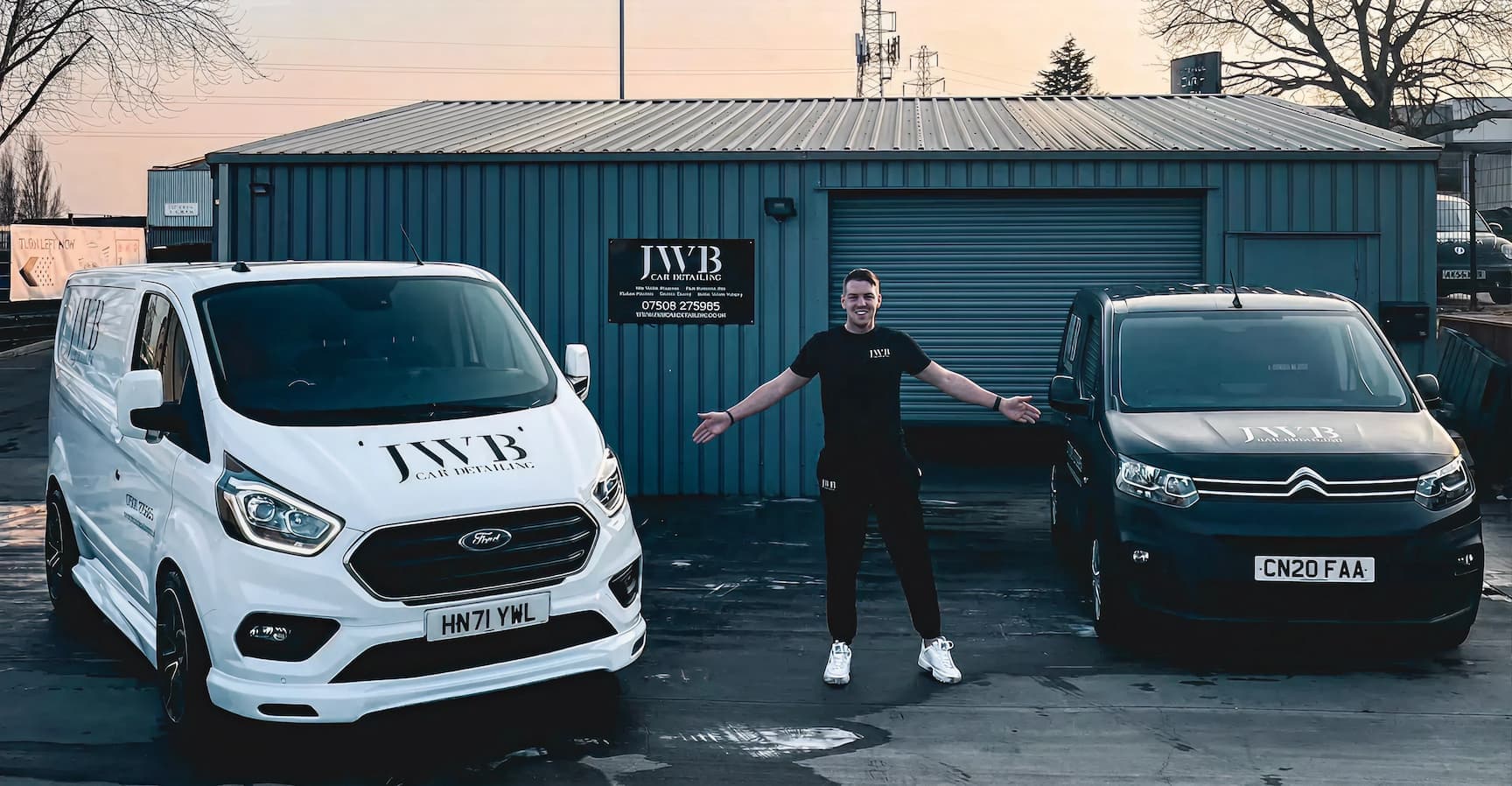The JWB Car Detailing studio in Colchester